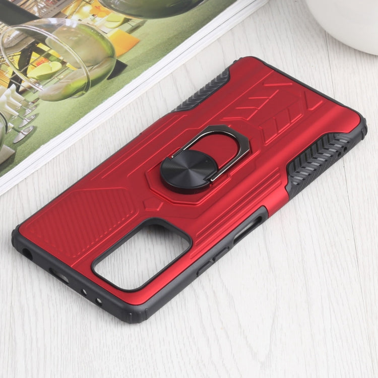 10 PCS Shield Armor PC+TPU Protective Case with 360 Degree Rotation Ring Holder For Xiaomi Redmi Note 10 Pro