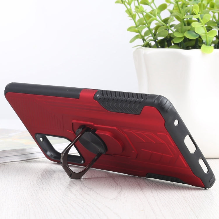 10 PCS Shield Armor PC+TPU Protective Case with 360 Degree Rotation Ring Holder For Xiaomi Redmi Note 10 Pro