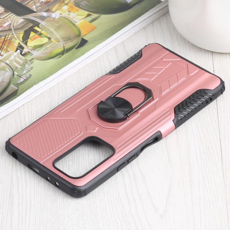 10 PCS Shield Armor PC+TPU Protective Case with 360 Degree Rotation Ring Holder For Xiaomi Redmi Note 10 Pro