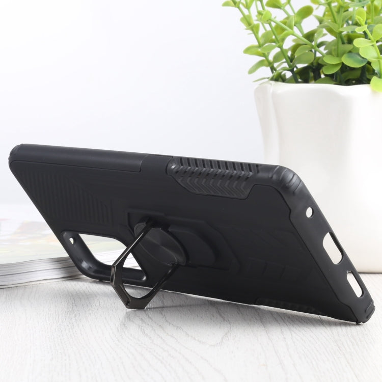 10 PCS Shield Armor PC+TPU Protective Case with 360 Degree Rotation Ring Holder For Xiaomi Redmi Note 10 Pro