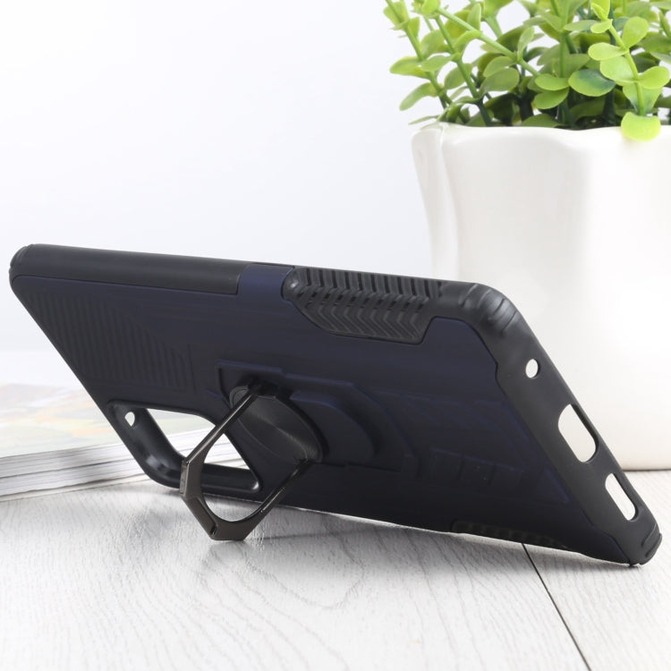 10 PCS Shield Armor PC+TPU Protective Case with 360 Degree Rotation Ring Holder For Xiaomi Redmi Note 10 Pro