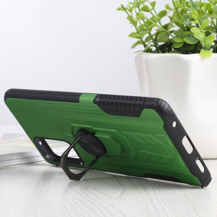 10 PCS Shield Armor PC+TPU Protective Case with 360 Degree Rotation Ring Holder For Xiaomi Redmi Note 10 Pro