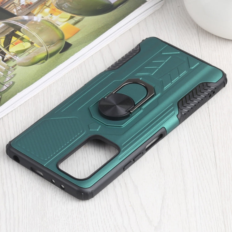 10 PCS Shield Armor PC+TPU Protective Case with 360 Degree Rotation Ring Holder For Xiaomi Redmi Note 10 Pro