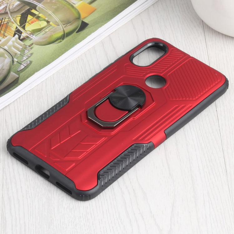 10 PCS Shield Armor PC+TPU Protective Case with 360 Degree Rotation Ring Holder For Xiaomi Mi 6X / A2