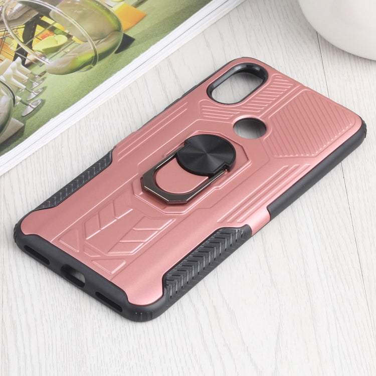 10 PCS Shield Armor PC+TPU Protective Case with 360 Degree Rotation Ring Holder For Xiaomi Mi 6X / A2