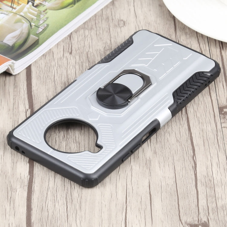 10 PCS Shield Armor PC+TPU Protective Case with 360 Degree Rotation Ring Holder For Xiaomi Mi 10T Lite 5G