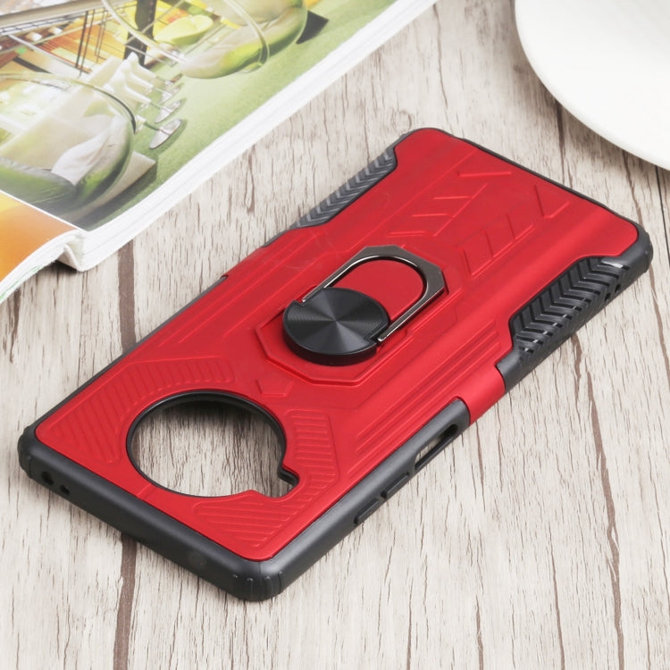 10 PCS Shield Armor PC+TPU Protective Case with 360 Degree Rotation Ring Holder For Xiaomi Mi 10T Lite 5G