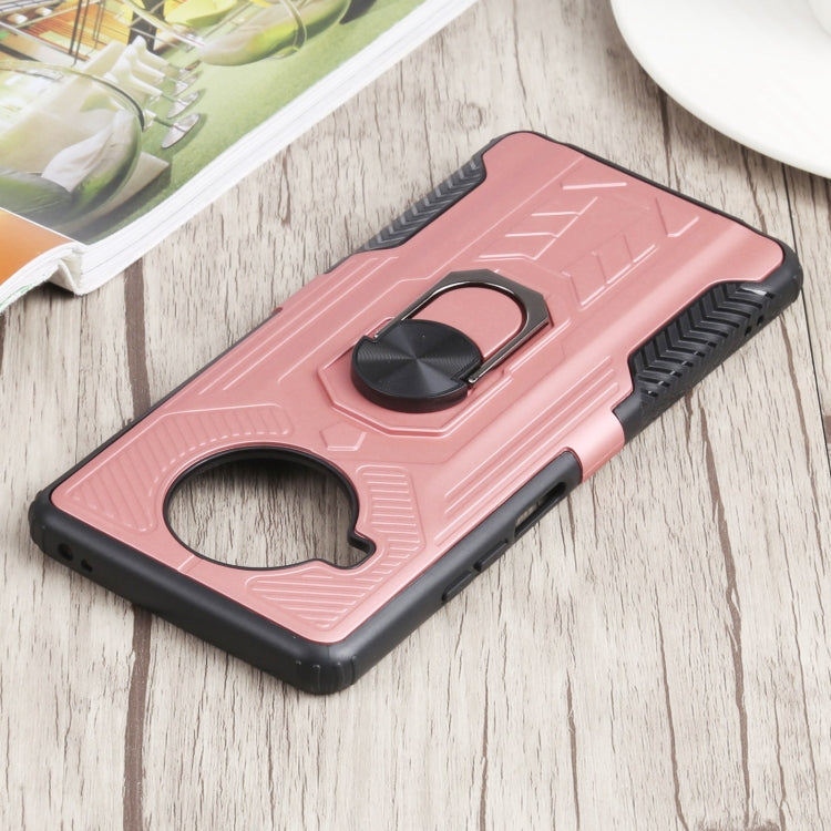 10 PCS Shield Armor PC+TPU Protective Case with 360 Degree Rotation Ring Holder For Xiaomi Mi 10T Lite 5G