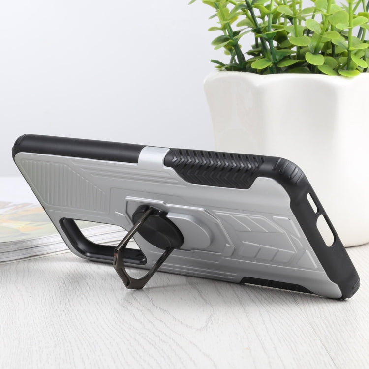 10 PCS Shield Armor PC+TPU Protective Case with 360 Degree Rotation Ring Holder For Xiaomi Mi 10T / 10T Pro