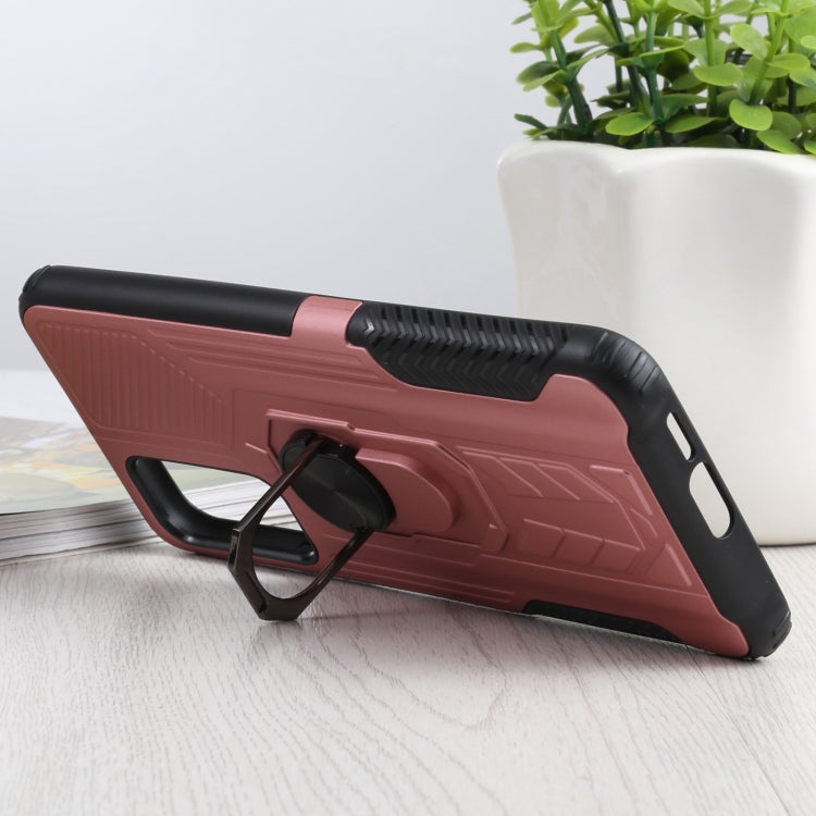 10 PCS Shield Armor PC+TPU Protective Case with 360 Degree Rotation Ring Holder For Xiaomi Mi 10T / 10T Pro