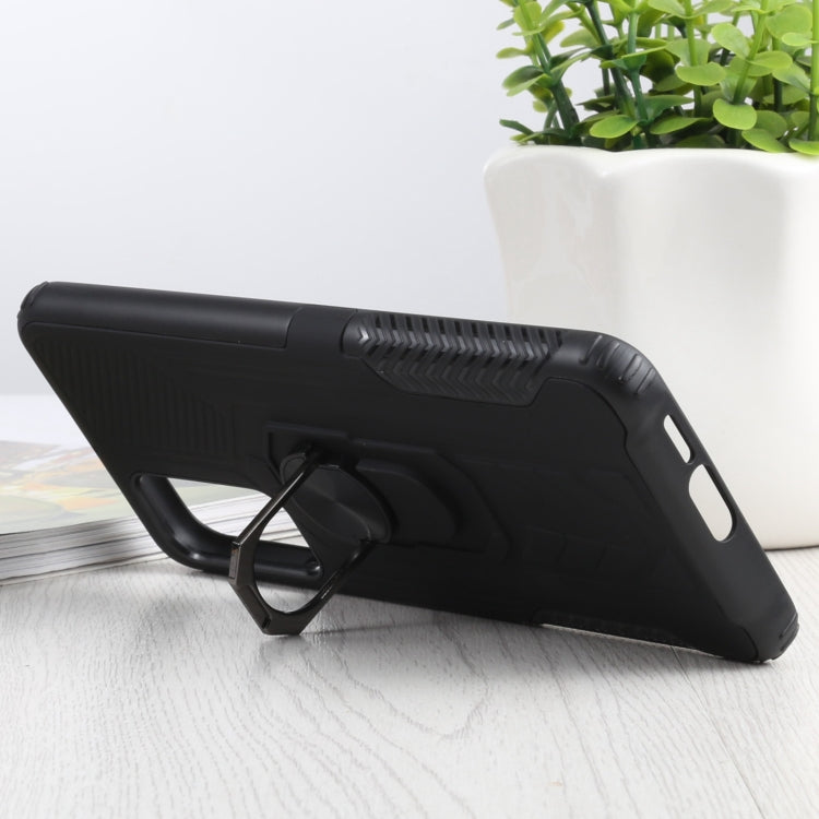 10 PCS Shield Armor PC+TPU Protective Case with 360 Degree Rotation Ring Holder For Xiaomi Mi 10T / 10T Pro