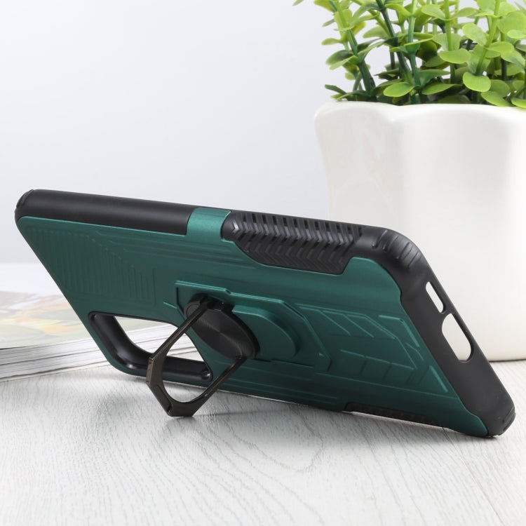 10 PCS Shield Armor PC+TPU Protective Case with 360 Degree Rotation Ring Holder For Xiaomi Mi 10T / 10T Pro