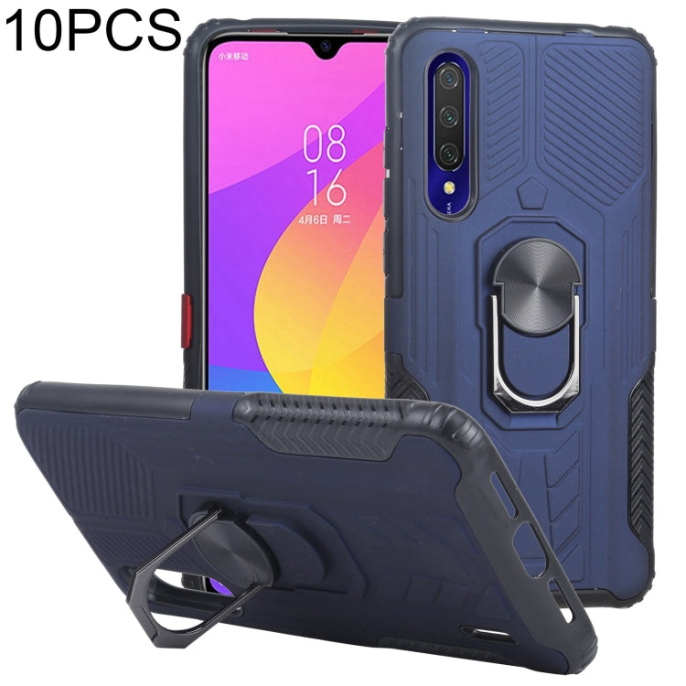 10 PCS Shield Armor PC+TPU Protective Case with 360 Degree Rotation Ring Holder For Xiaomi Mi CC9