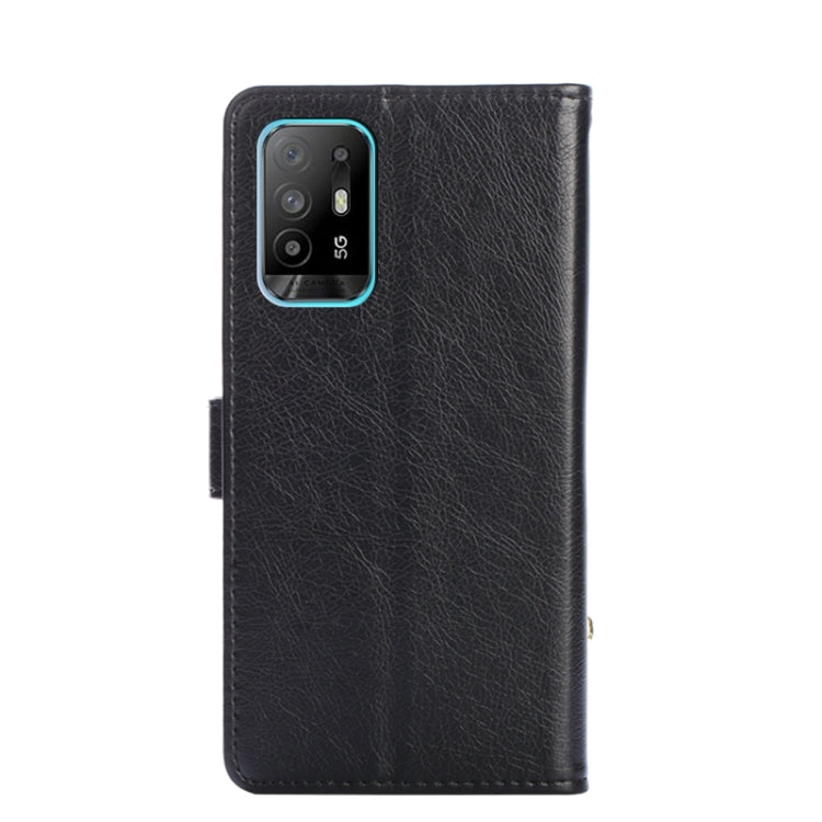 For OPPO A94 5G / F19 Pro+ 5G Zipper Bag PU + TPU Horizontal Flip Leather Case with Holder & Card Slot & Wallet & Lanyard