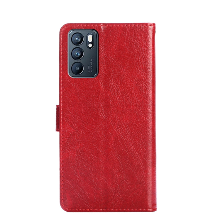 For OPPO Reno6 Zipper Bag PU + TPU Horizontal Flip Leather Case with Holder & Card Slot & Wallet & Lanyard