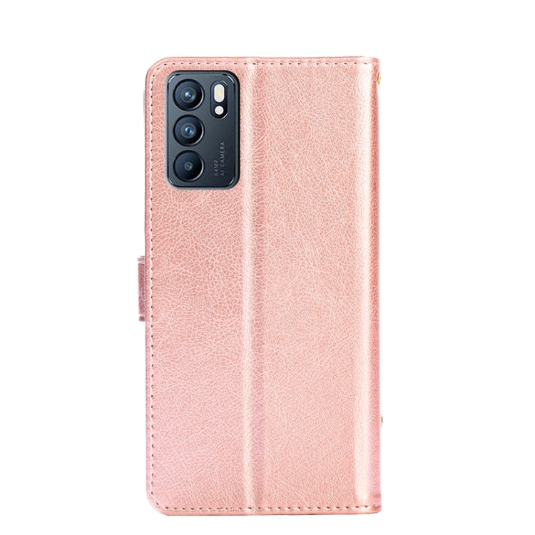 For OPPO Reno6 Zipper Bag PU + TPU Horizontal Flip Leather Case with Holder & Card Slot & Wallet & Lanyard