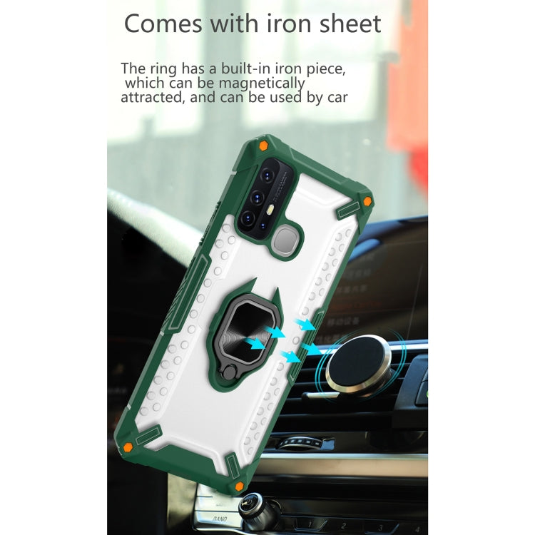 Matte TPU + PC Magnetic Shockproof Case with Ring Holder For vivo Y50