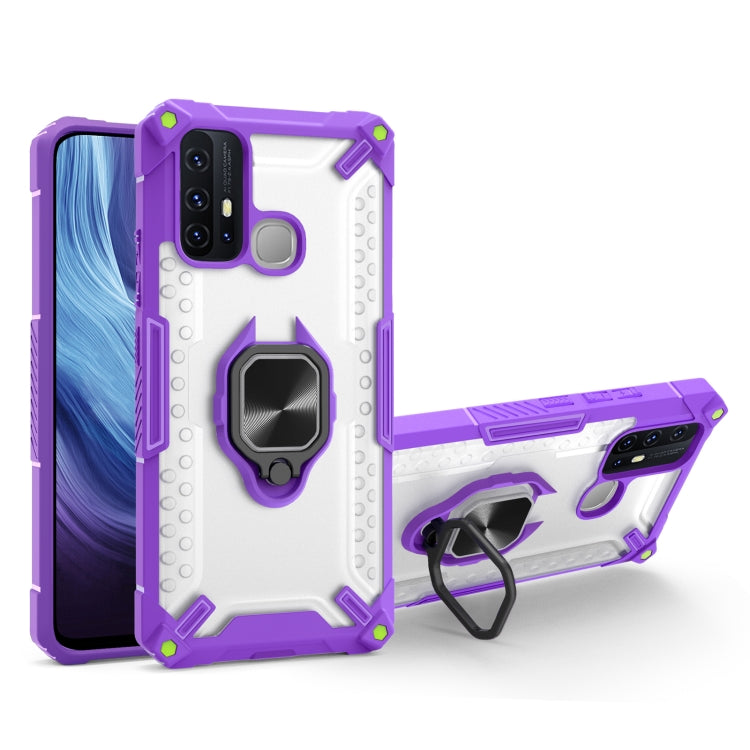 Matte TPU + PC Magnetic Shockproof Case with Ring Holder For vivo Y50