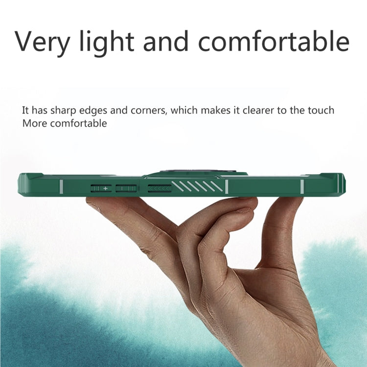 Matte TPU + PC Magnetic Shockproof Case with Ring Holder For vivo Y50