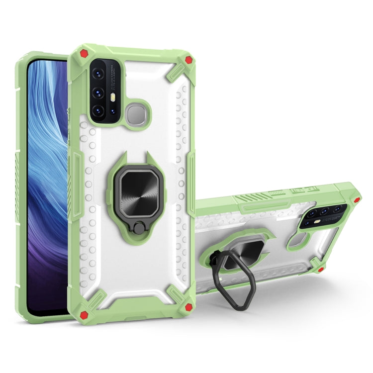 Matte TPU + PC Magnetic Shockproof Case with Ring Holder For vivo Y50