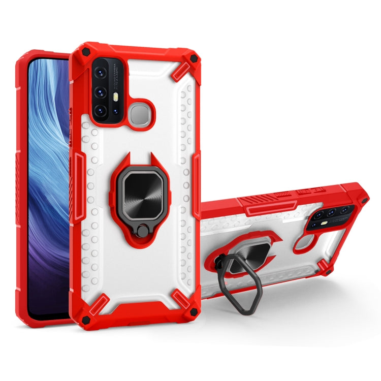 Matte TPU + PC Magnetic Shockproof Case with Ring Holder For vivo Y50