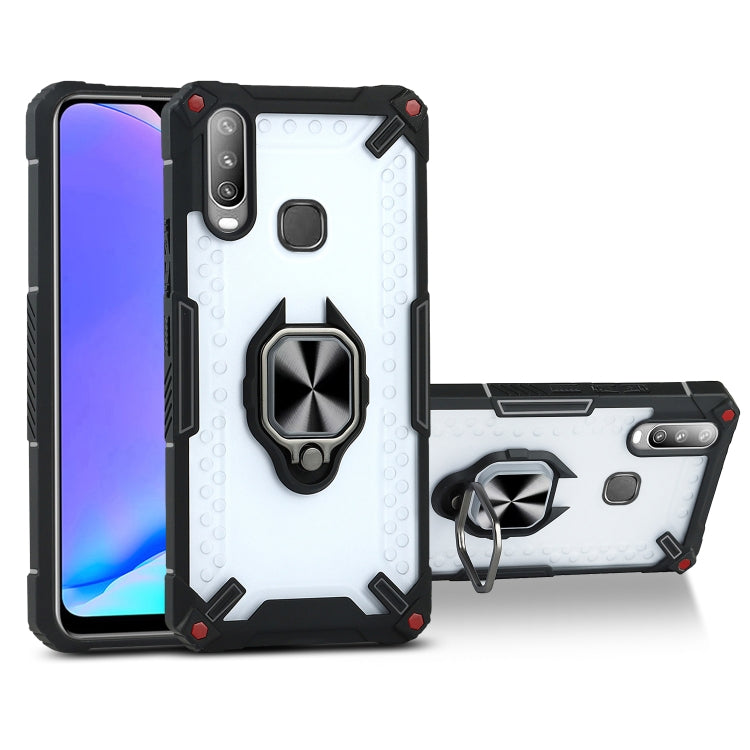 Matte TPU + PC Magnetic Shockproof Case with Ring Holder For vivo Y17