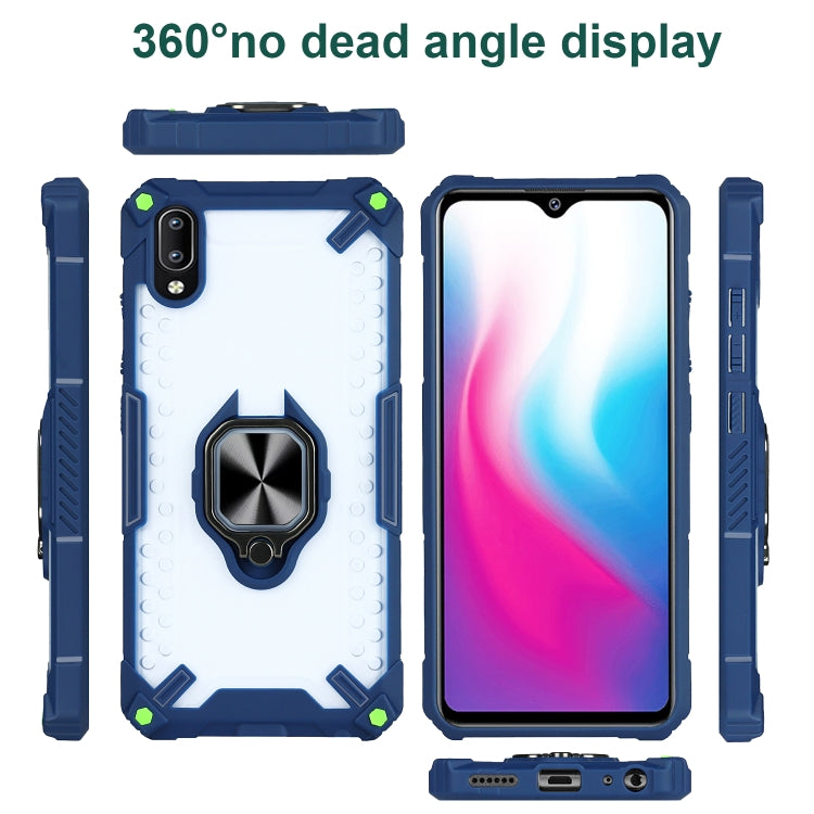Matte TPU + PC Magnetic Shockproof Case with Ring Holder For vivo Y93