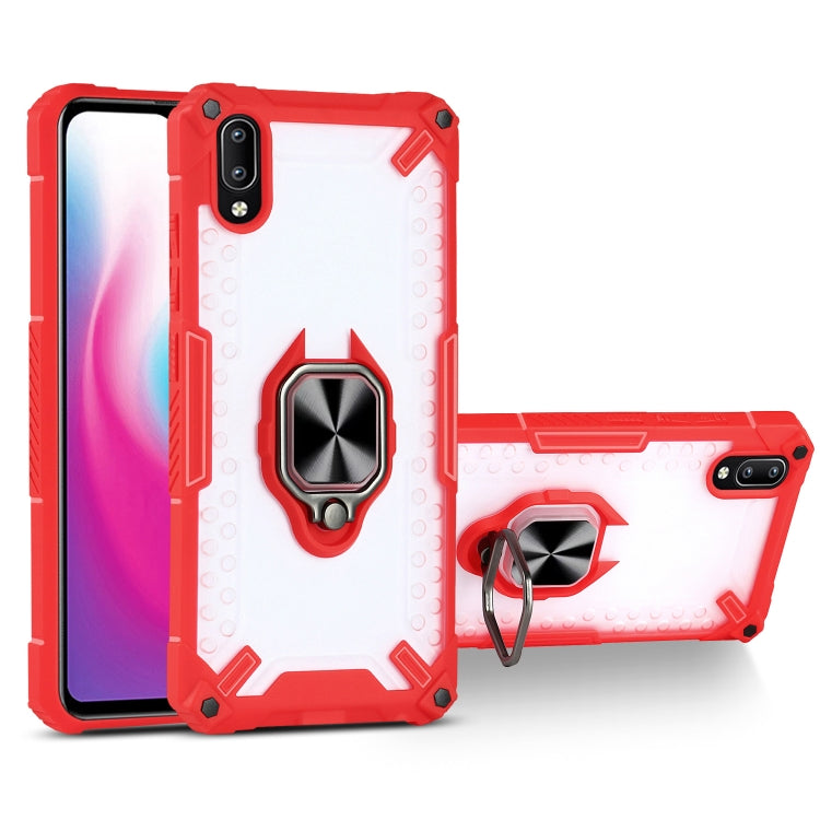 Matte TPU + PC Magnetic Shockproof Case with Ring Holder For vivo Y93