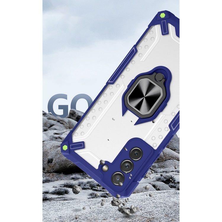 Matte TPU + PC Magnetic Shockproof Case with Ring Holder For OPPO A9 2020