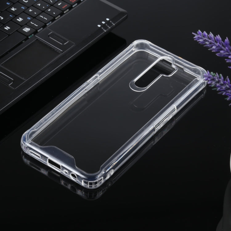 For OPPO A9 2020 / A5 2020 Four-corner Shockproof Transparent TPU + PC Protective Case