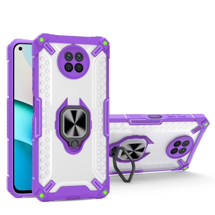 Matte TPU + PC Magnetic Shockproof Case with Ring Holder For Xiaomi Redmi Note 9