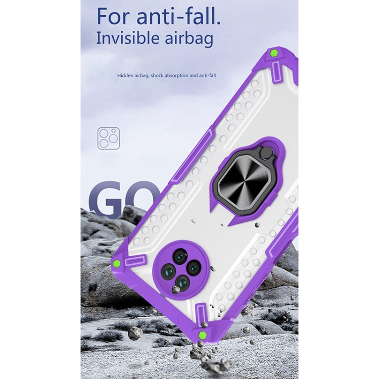 Matte TPU + PC Magnetic Shockproof Case with Ring Holder For Xiaomi Redmi Note 9