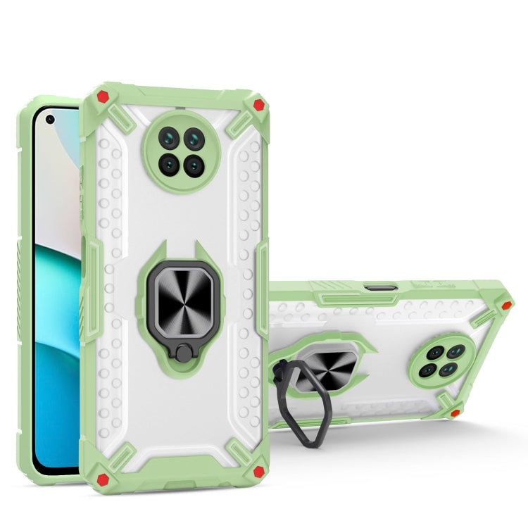 Matte TPU + PC Magnetic Shockproof Case with Ring Holder For Xiaomi Redmi Note 9