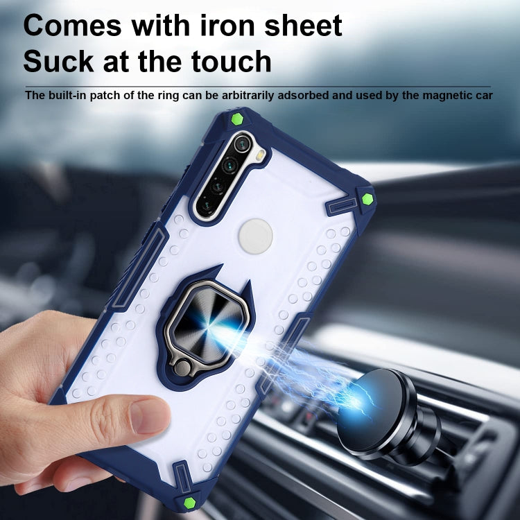 Matte TPU + PC Magnetic Shockproof Case with Ring Holder For Xiaomi Redmi Note 8