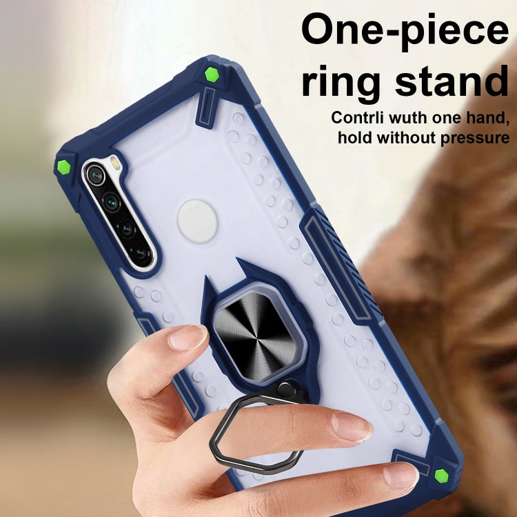 Matte TPU + PC Magnetic Shockproof Case with Ring Holder For Xiaomi Redmi Note 8