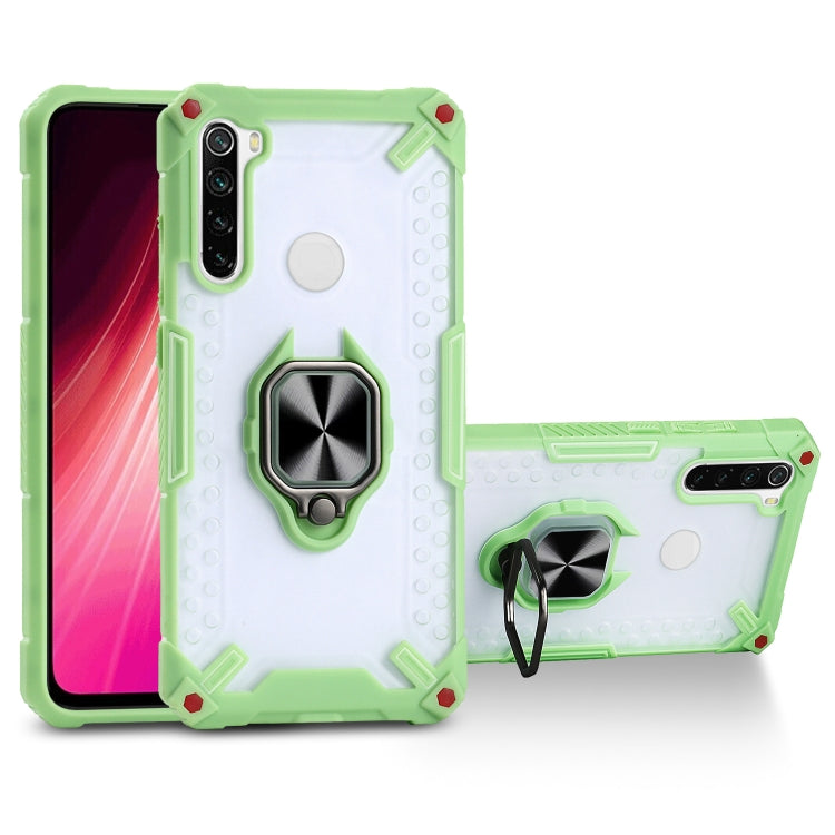 Matte TPU + PC Magnetic Shockproof Case with Ring Holder For Xiaomi Redmi Note 8