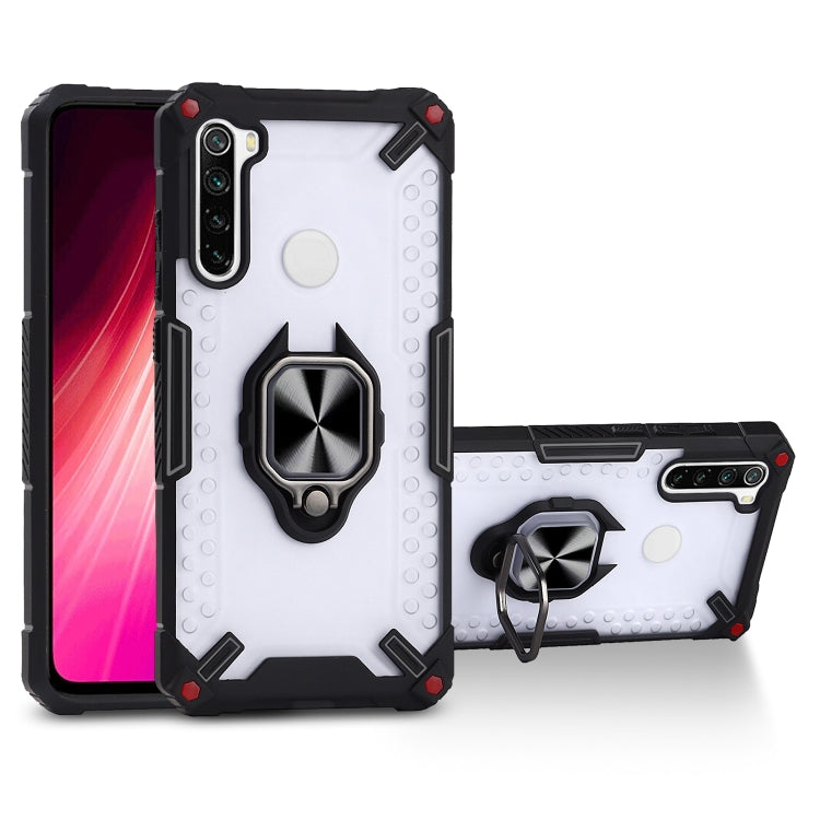 Matte TPU + PC Magnetic Shockproof Case with Ring Holder For Xiaomi Redmi Note 8