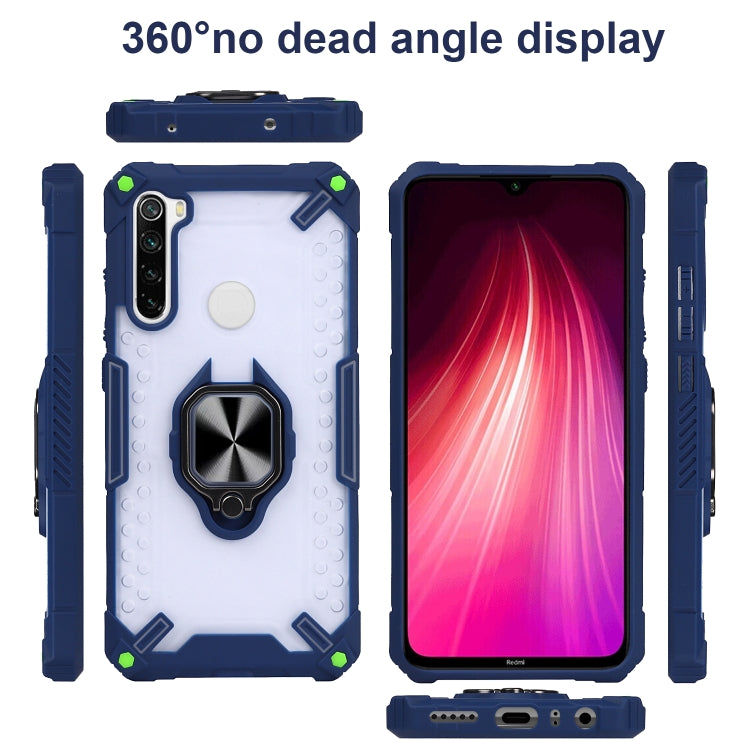 Matte TPU + PC Magnetic Shockproof Case with Ring Holder For Xiaomi Redmi Note 8