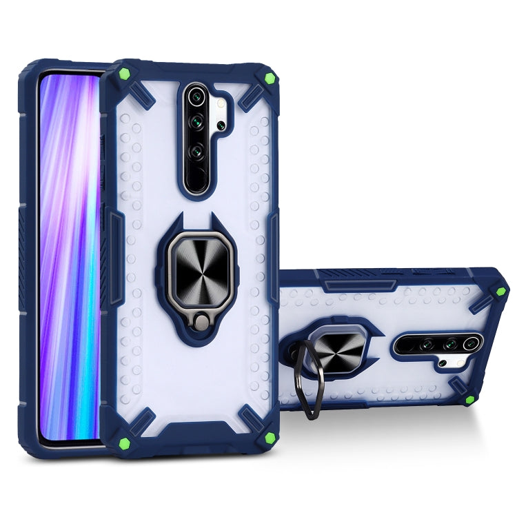 Matte TPU + PC Magnetic Shockproof Case with Ring Holder For Xiaomi Redmi Note 8 Pro