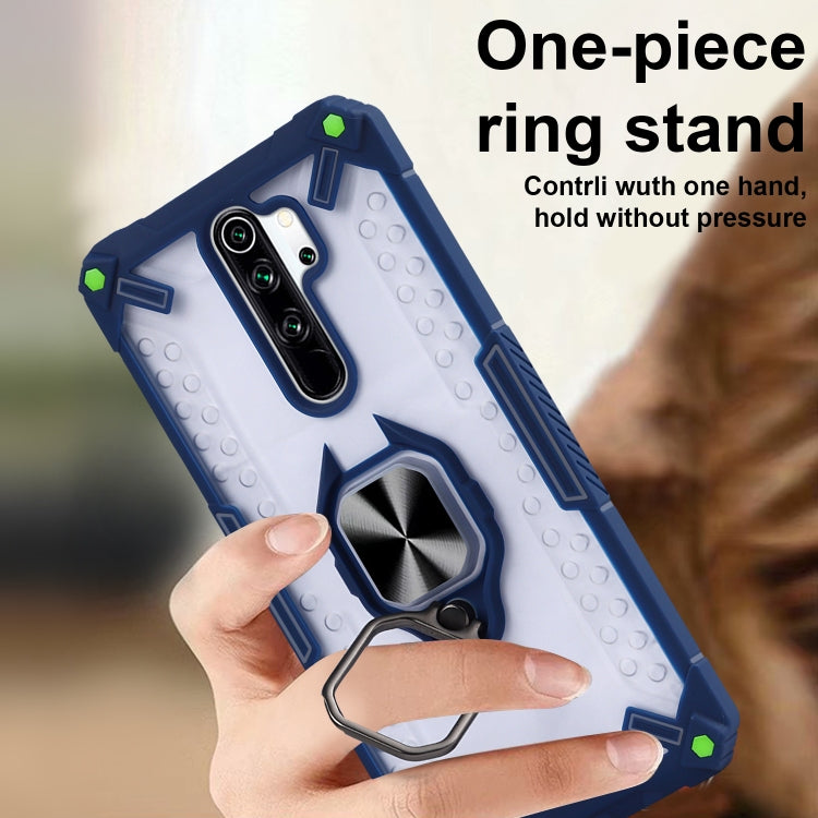Matte TPU + PC Magnetic Shockproof Case with Ring Holder For Xiaomi Redmi Note 8 Pro