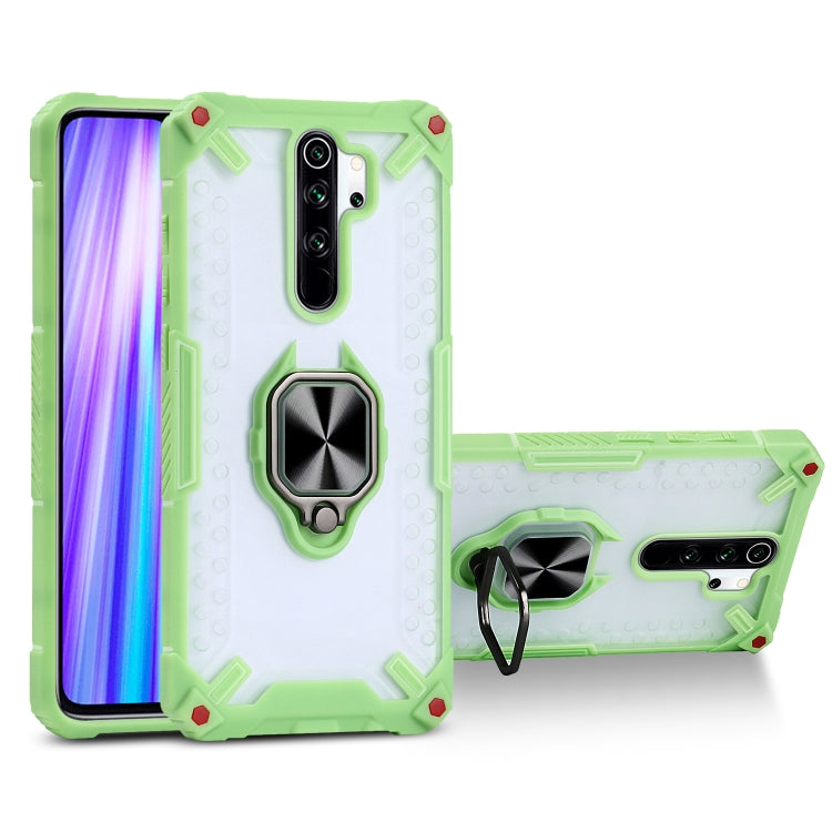 Matte TPU + PC Magnetic Shockproof Case with Ring Holder For Xiaomi Redmi Note 8 Pro