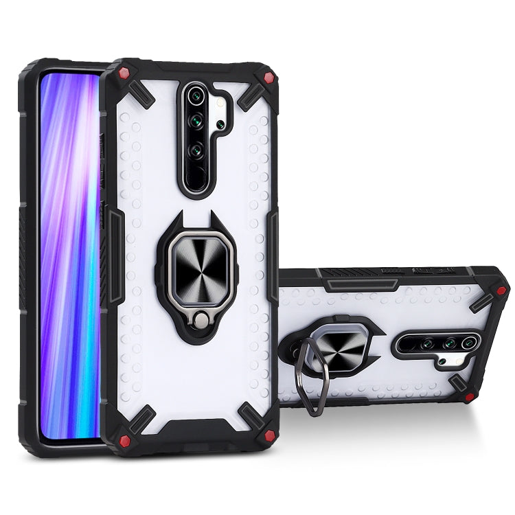 Matte TPU + PC Magnetic Shockproof Case with Ring Holder For Xiaomi Redmi Note 8 Pro