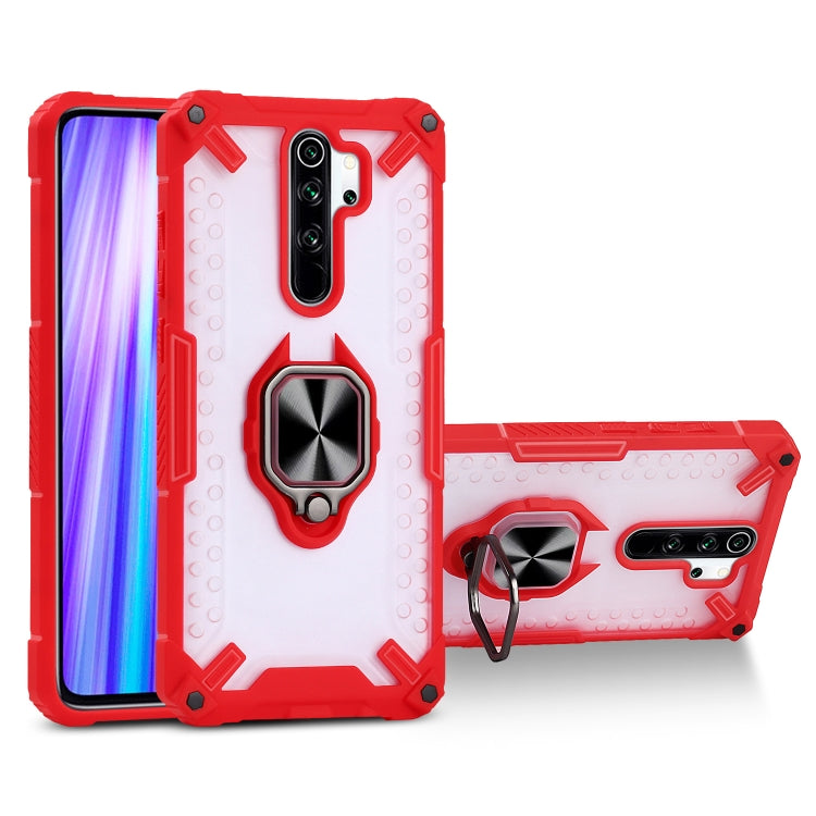 Matte TPU + PC Magnetic Shockproof Case with Ring Holder For Xiaomi Redmi Note 8 Pro