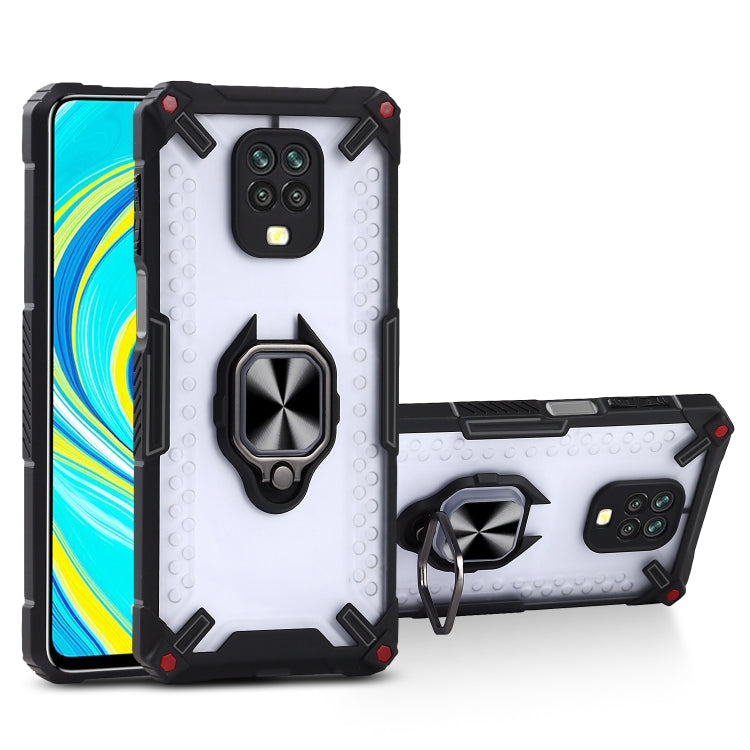 Matte TPU + PC Magnetic Shockproof Case with Ring Holder For Xiaomi Redmi Note 9S