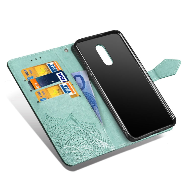 For Xiaomi Redmi 5 Plus Halfway Mandala Embossing Pattern Horizontal Flip Leather Case with Holder & Card Slots & Wallet & Lanyard