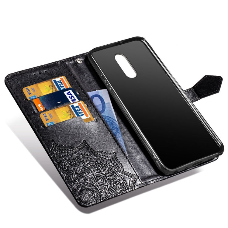 For Xiaomi Redmi 5 Plus Halfway Mandala Embossing Pattern Horizontal Flip Leather Case with Holder & Card Slots & Wallet & Lanyard