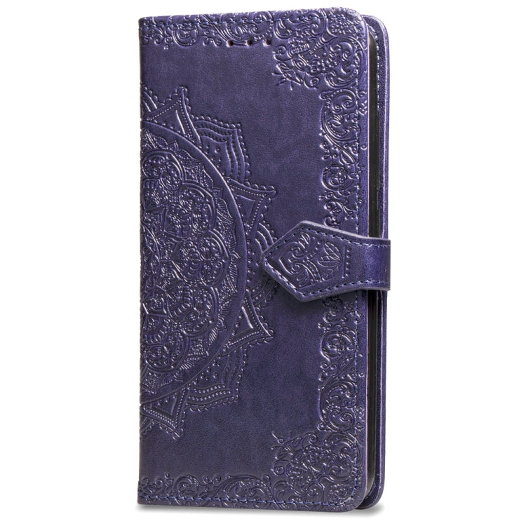 For Xiaomi Redmi 5 Plus Halfway Mandala Embossing Pattern Horizontal Flip Leather Case with Holder & Card Slots & Wallet & Lanyard