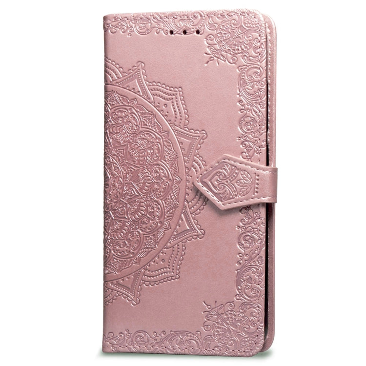 For Xiaomi Redmi 5 Plus Halfway Mandala Embossing Pattern Horizontal Flip Leather Case with Holder & Card Slots & Wallet & Lanyard
