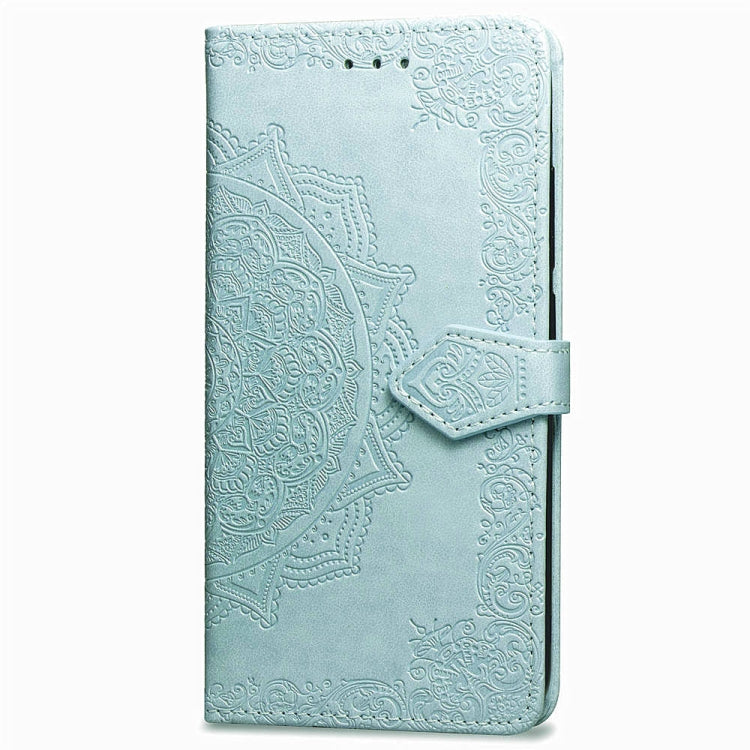 For Xiaomi Redmi Note 6 Halfway Mandala Embossing Pattern Horizontal Flip Leather Case with Holder & Card Slots & Wallet & Lanyard