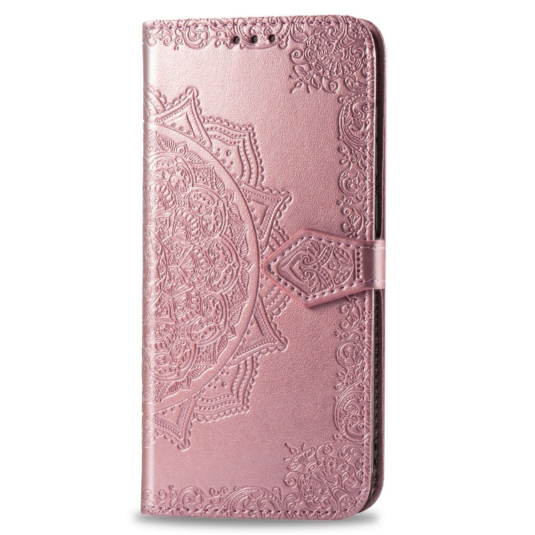 For Xiaomi Redmi Note 7 Halfway Mandala Embossing Pattern Horizontal Flip Leather Case with Holder & Card Slots & Wallet & Lanyard